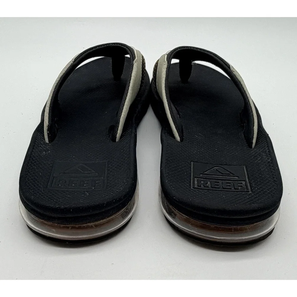 Reef Slides Kid's Sz 3 Fanning Olive Sudan Pool Beach